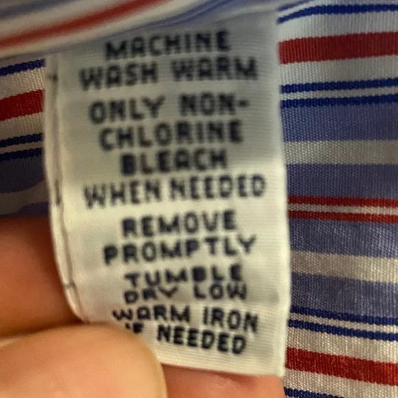 Ralph Lauren Blue Red and White Casual Button Down Shirt, 15.5, 32/33 - Picture 6 of 7